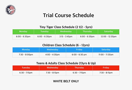 class schedule
